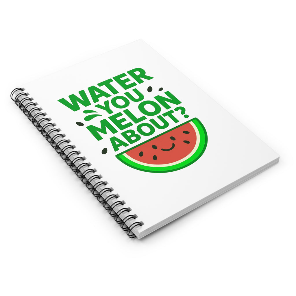 Watermelon-Themed Spiral Notebook, Fun Journal for Students, Cute Gift for Friends, Summer Vibes, Back to School, Note Taking