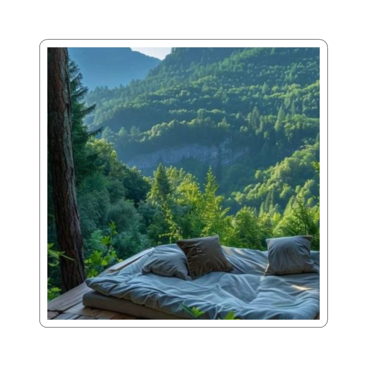 Nature-Inspired Kiss-Cut Stickers, Eco-Friendly Stickers, Laptop Decor, Forest Stickers, Gift for Nature Lovers, Outdoor Enthusiast