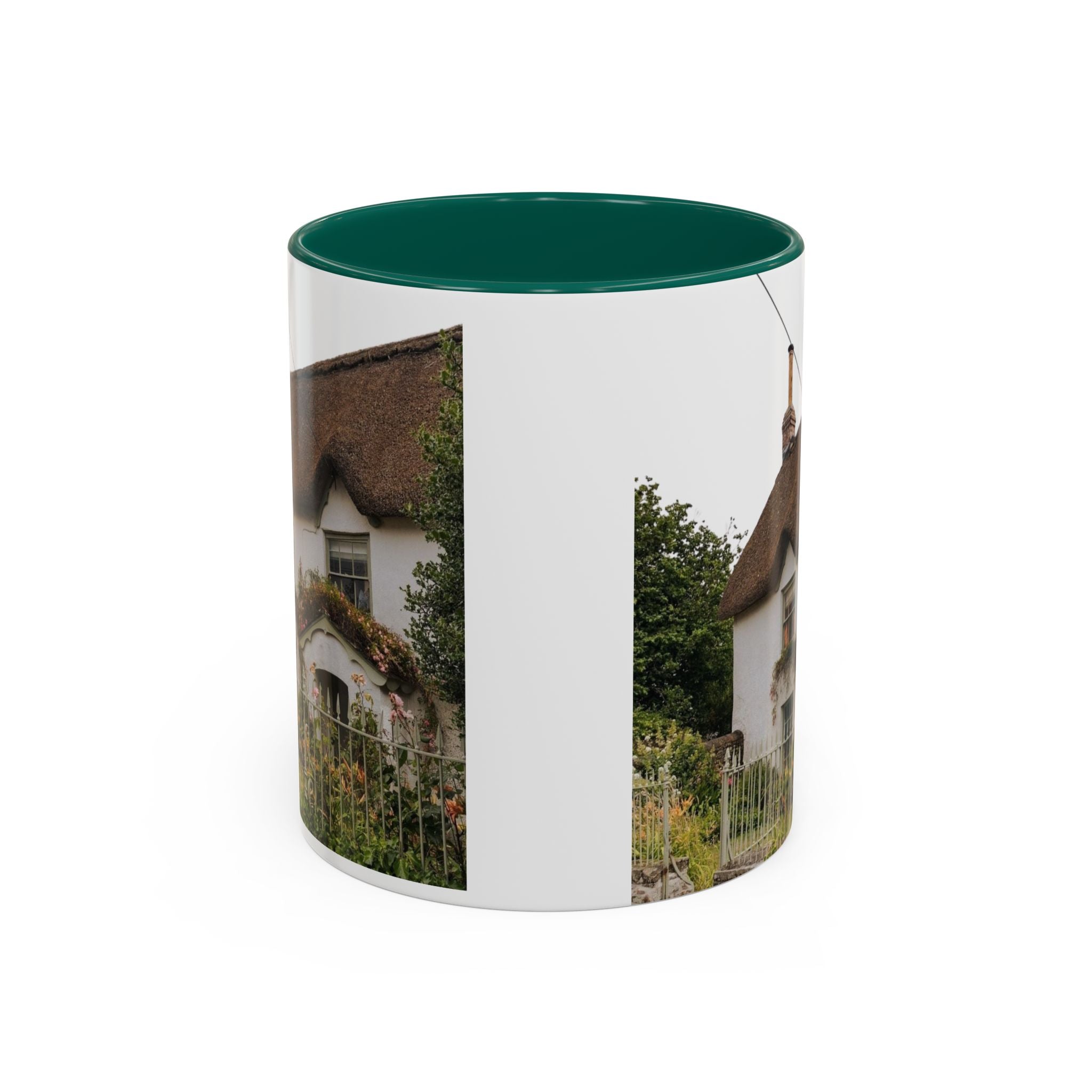 Thatched Cottage Photo Mug (11oz & 15oz) — Cozy English Cottage Scenic Coffee Cup