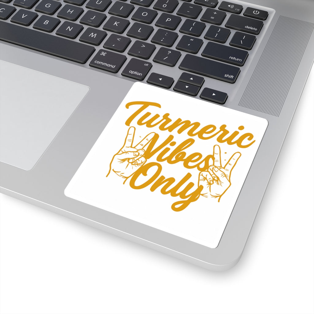 Turmeric Vibes Stickers - Positive Aesthetic Decals for Laptop, Water Bottles, Journals, DIY Crafts, Gift Ideas