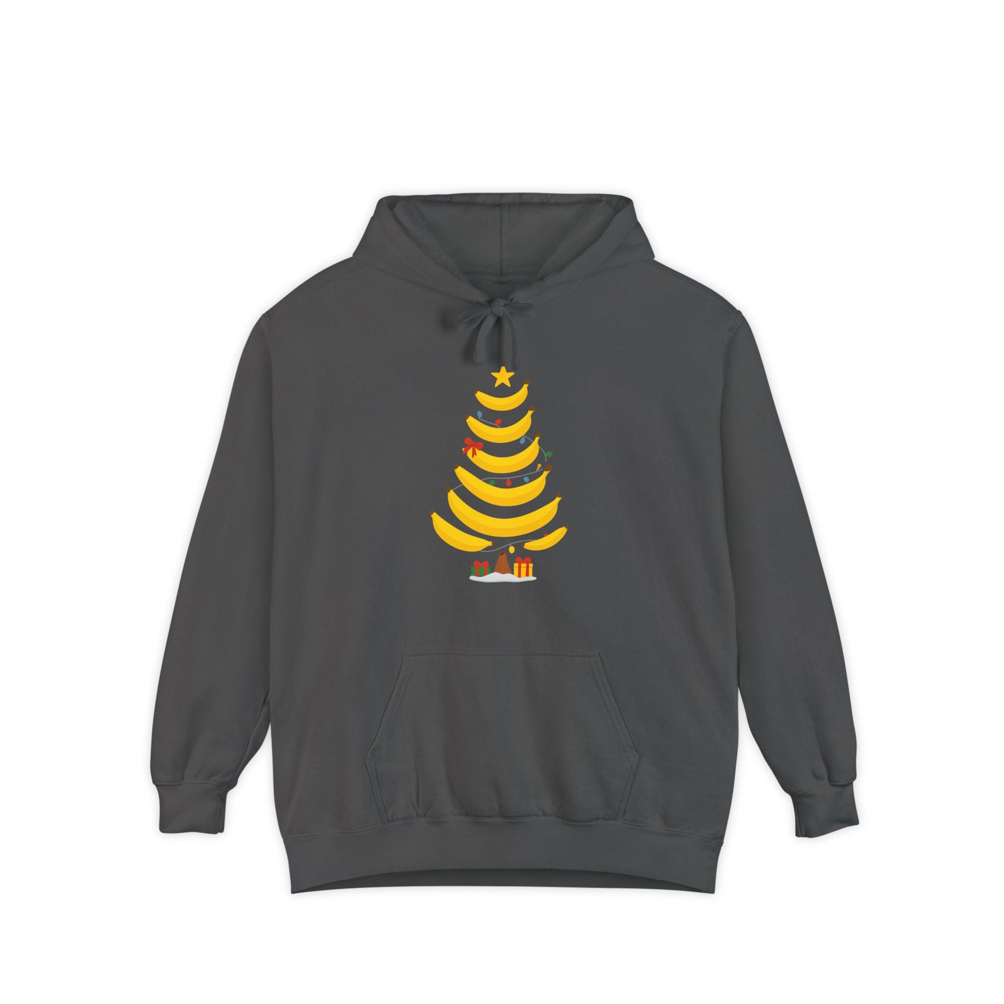 Banana Christmas Tree Hoodie — Novelty Holiday Sweatshirt