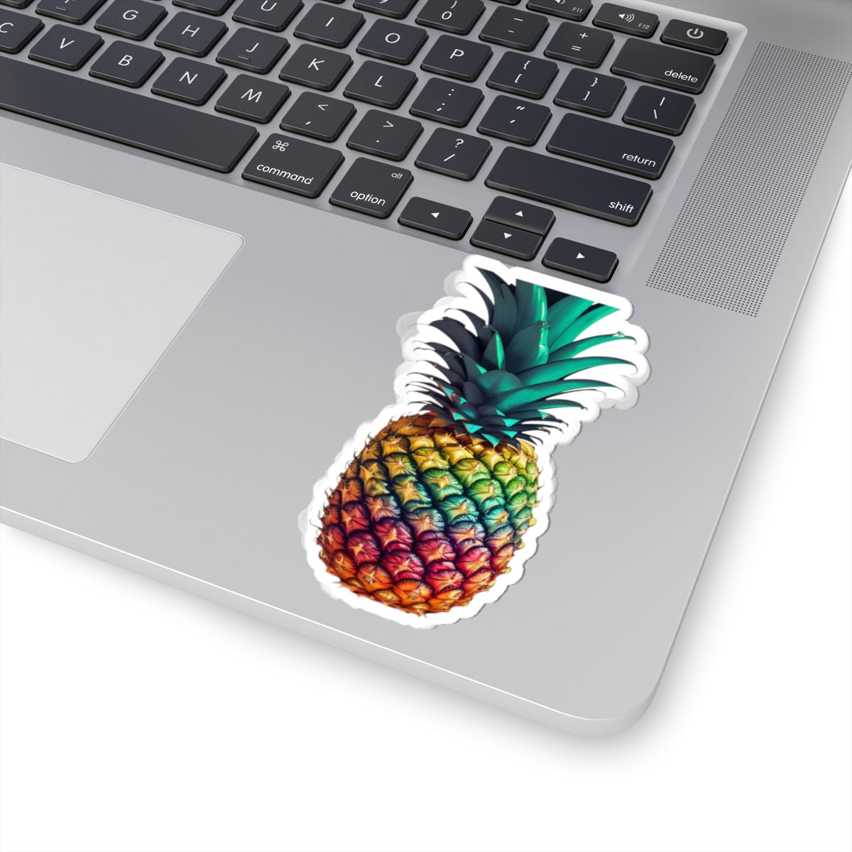 Vibrant Pineapple Kiss-Cut Stickers, Fun Decor, Laptop Accessories, Journal Decor, Tropical Vibe, Summer Party Favors