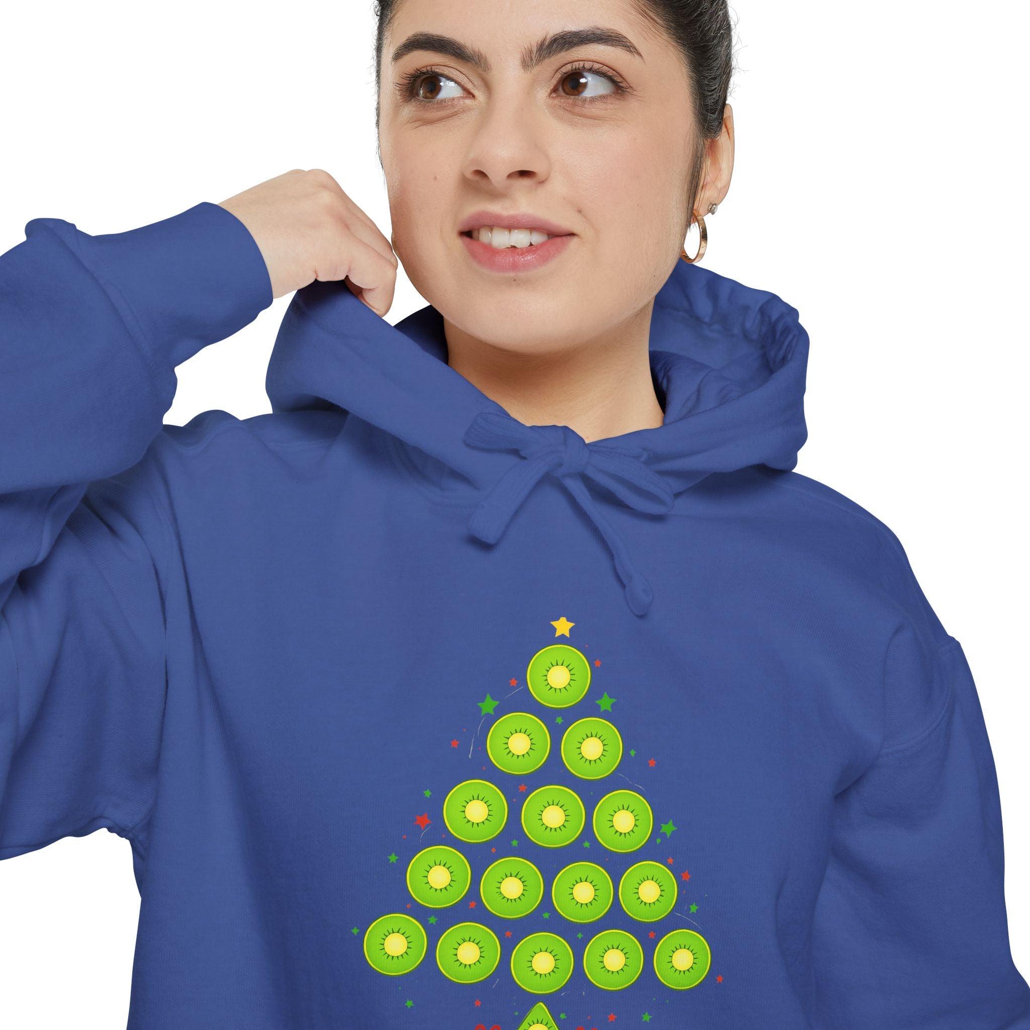 Christmas Ornament Tree Hoodie — Green Bauble Holiday Sweatshirt