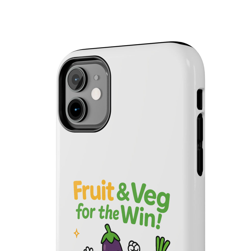 Phone Case — "Fruit & Veg for the Win!" Cute Healthy Veggie Design