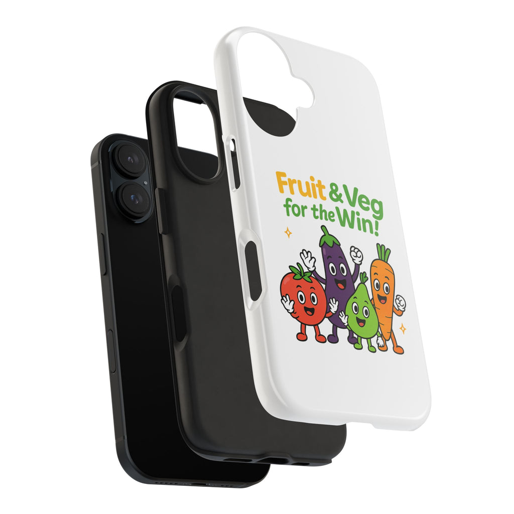 Phone Case — "Fruit & Veg for the Win!" Cute Healthy Veggie Design