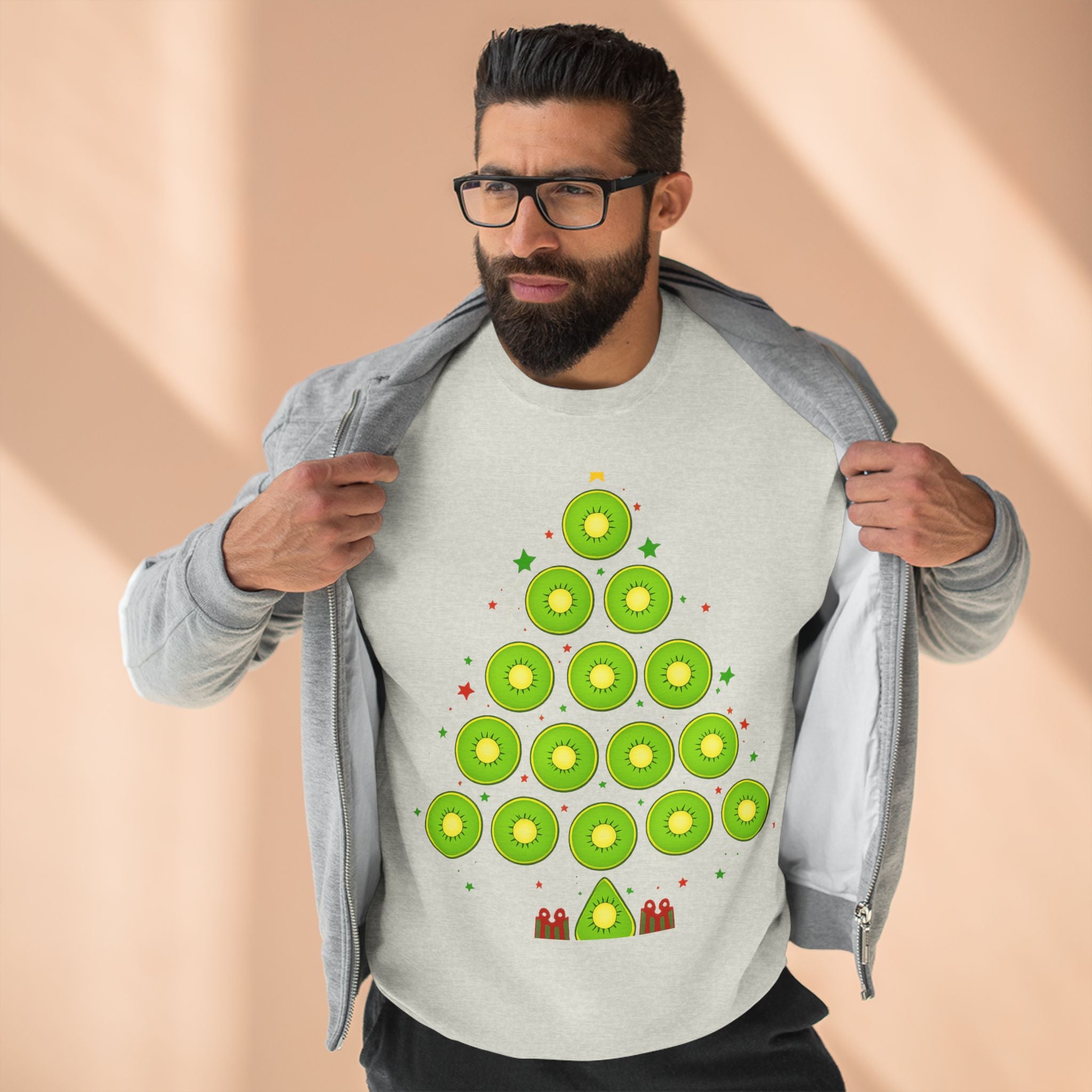 Avocado Christmas Tree Sweatshirt — Festive Holiday Crewneck