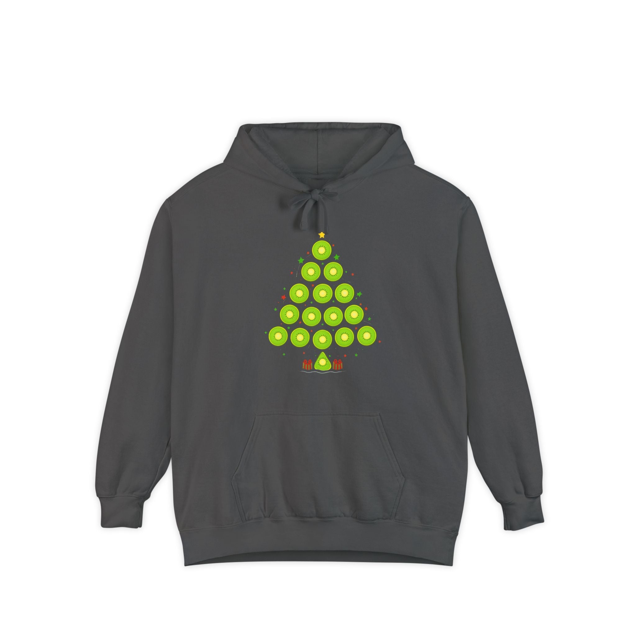 Christmas Ornament Tree Hoodie — Green Bauble Holiday Sweatshirt