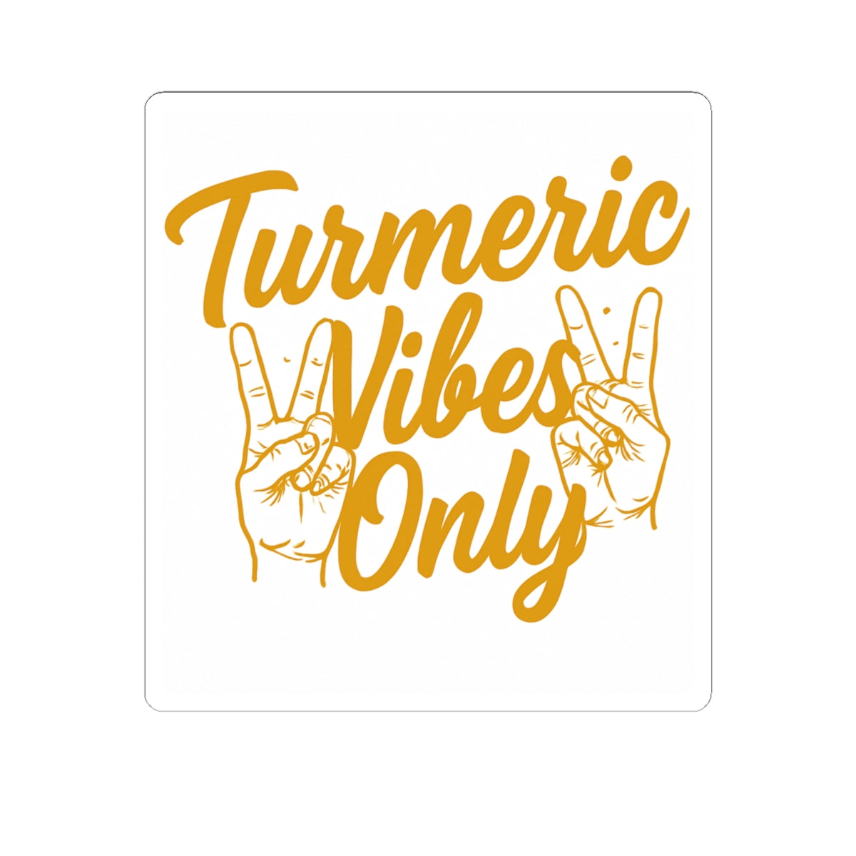 Turmeric Vibes Stickers - Positive Aesthetic Decals for Laptop, Water Bottles, Journals, DIY Crafts, Gift Ideas
