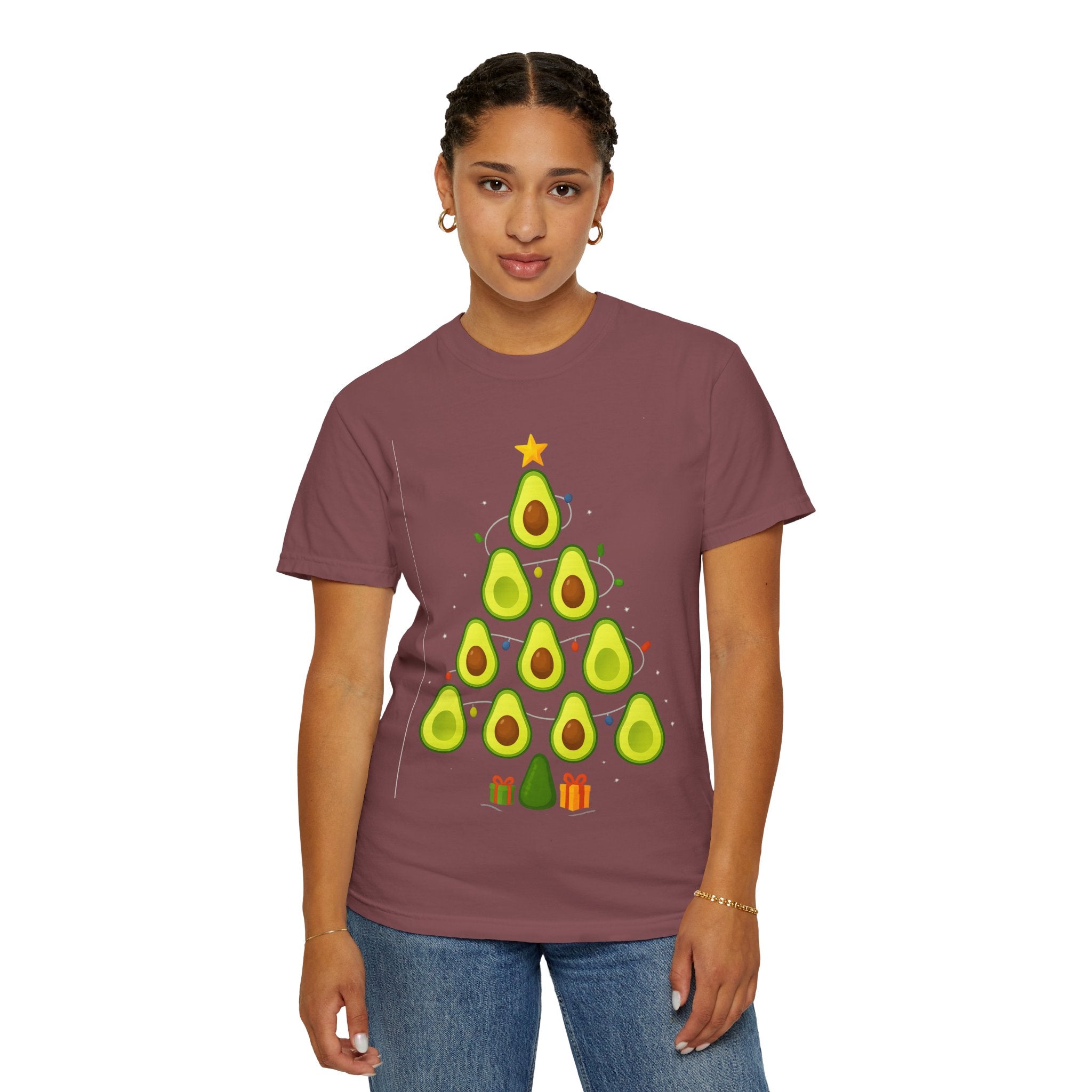 Avocado Christmas Tree T-Shirt — Funny Holiday Avocado Tee