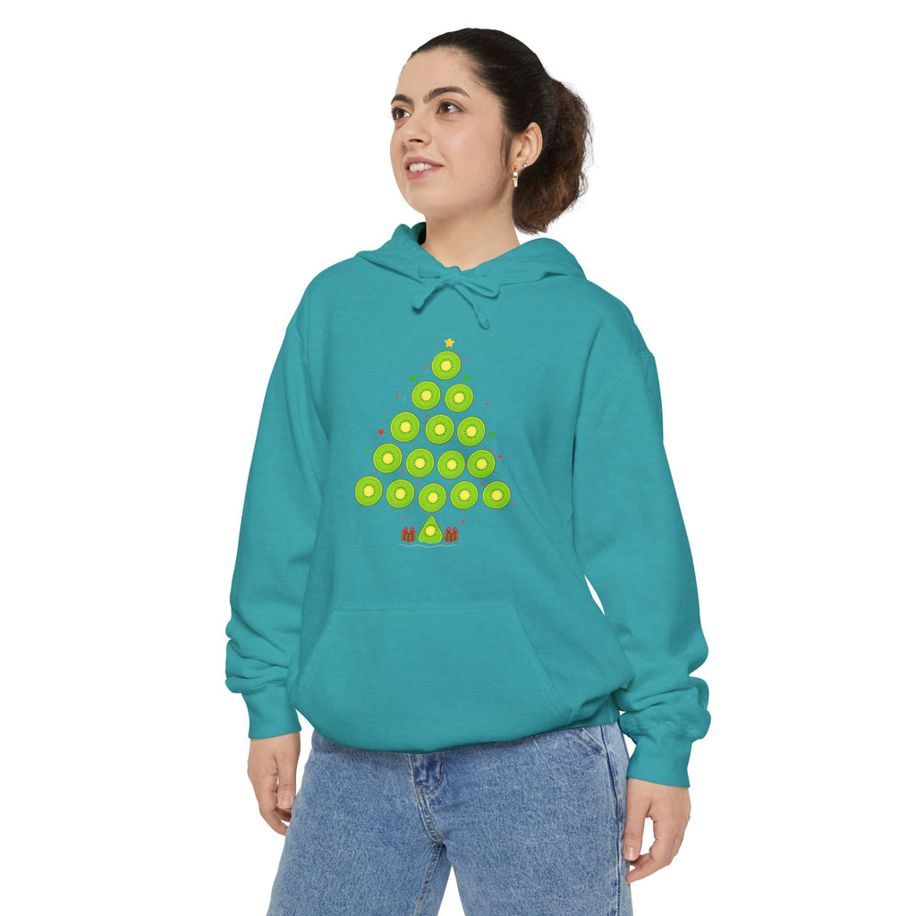 Christmas Ornament Tree Hoodie — Green Bauble Holiday Sweatshirt