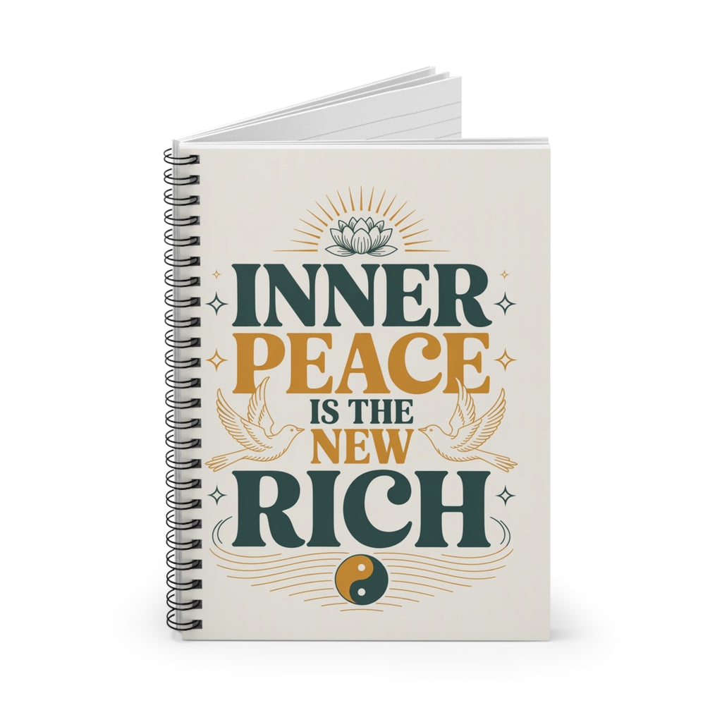 Inner Peace Spiral Notebook - A Mindful Companion for Your Thoughts
