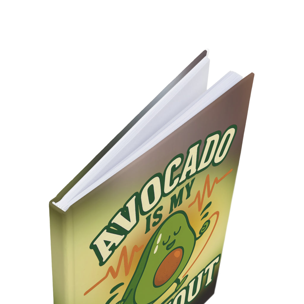 Avocado-Themed A5 Hardcover Journal for Fitness Lovers | Workout Notebook, Cute Diary, Gift for Foodies, Personal Planner, Journal for [...]