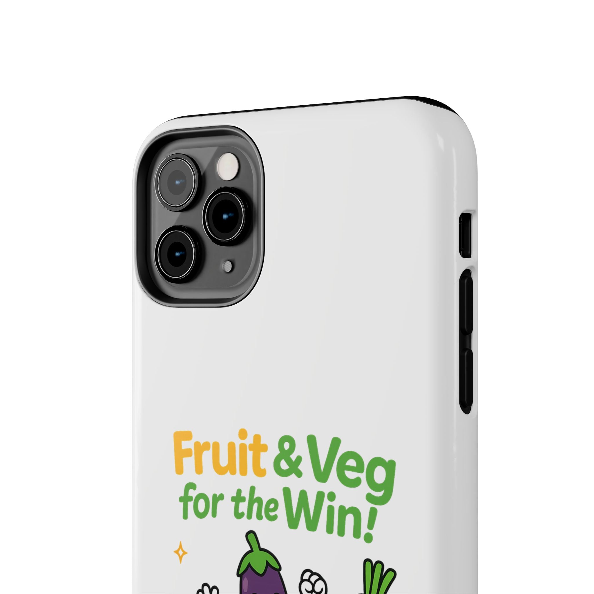 Phone Case — "Fruit & Veg for the Win!" Cute Healthy Veggie Design