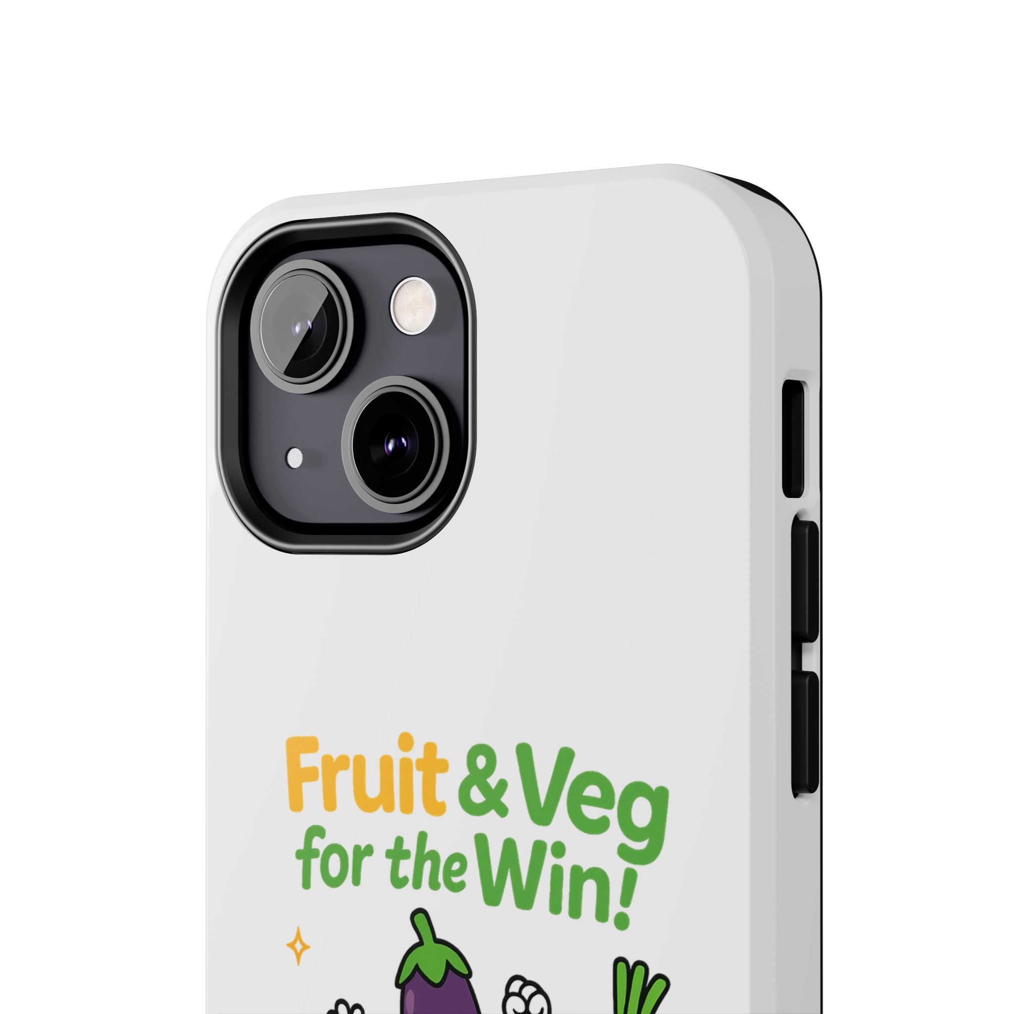 Phone Case — "Fruit & Veg for the Win!" Cute Healthy Veggie Design