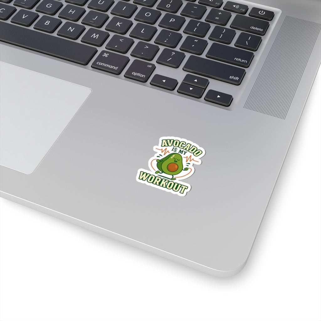 Avocado Workout Stickers, Funny Fitness Stickers, Laptop Decals, Cute Avocado Art, Wellness Gifts