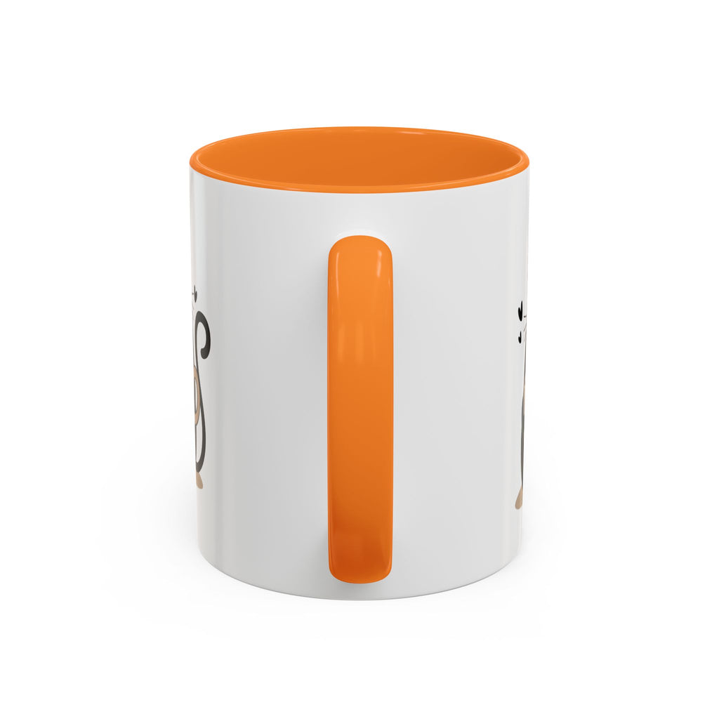 Cat Coffee Mug — Cute Black Cat Holding 'Coffee' Ceramic Mug (11oz & 15oz)