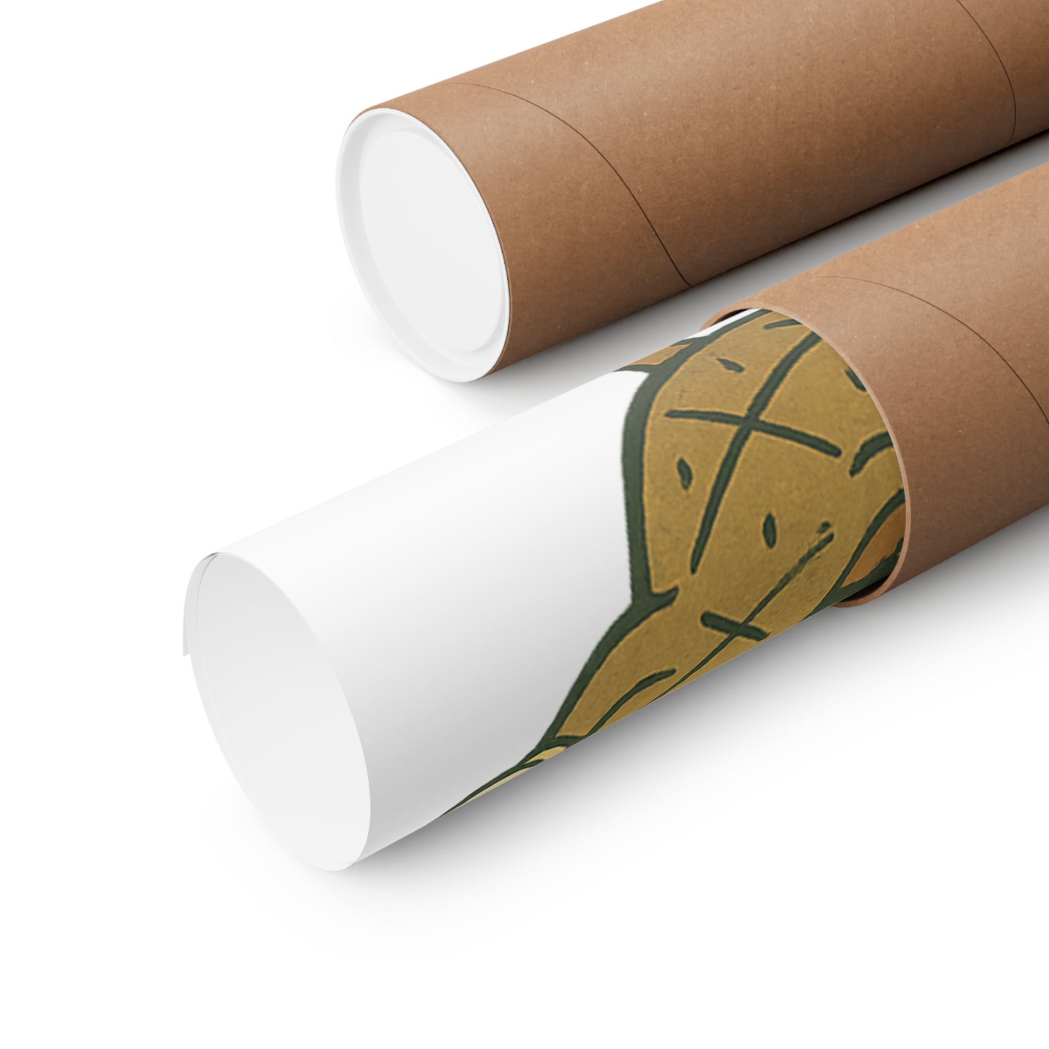 Eat Right Feel Bright Poster — Retro Fruit Kitchen Wall Art