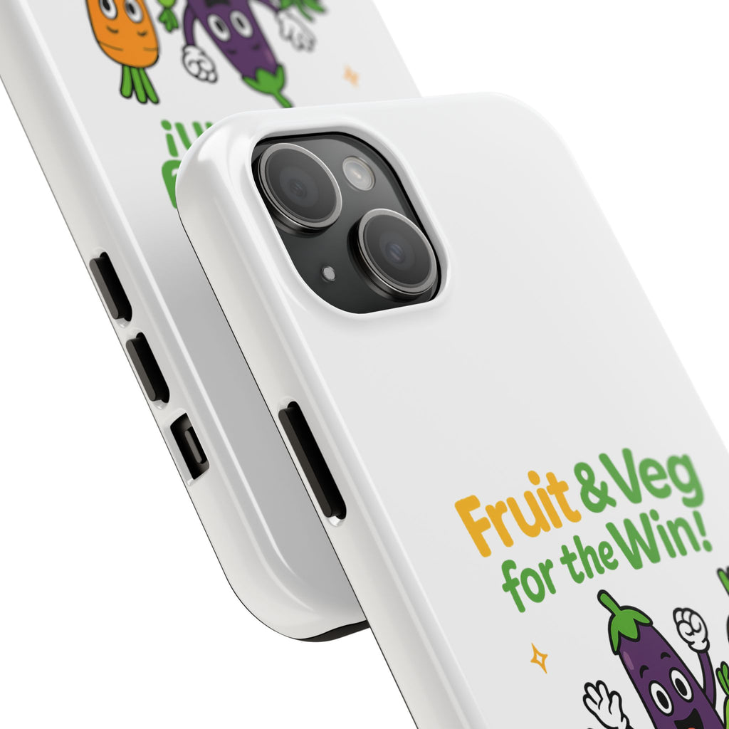 Phone Case — "Fruit & Veg for the Win!" Cute Healthy Veggie Design