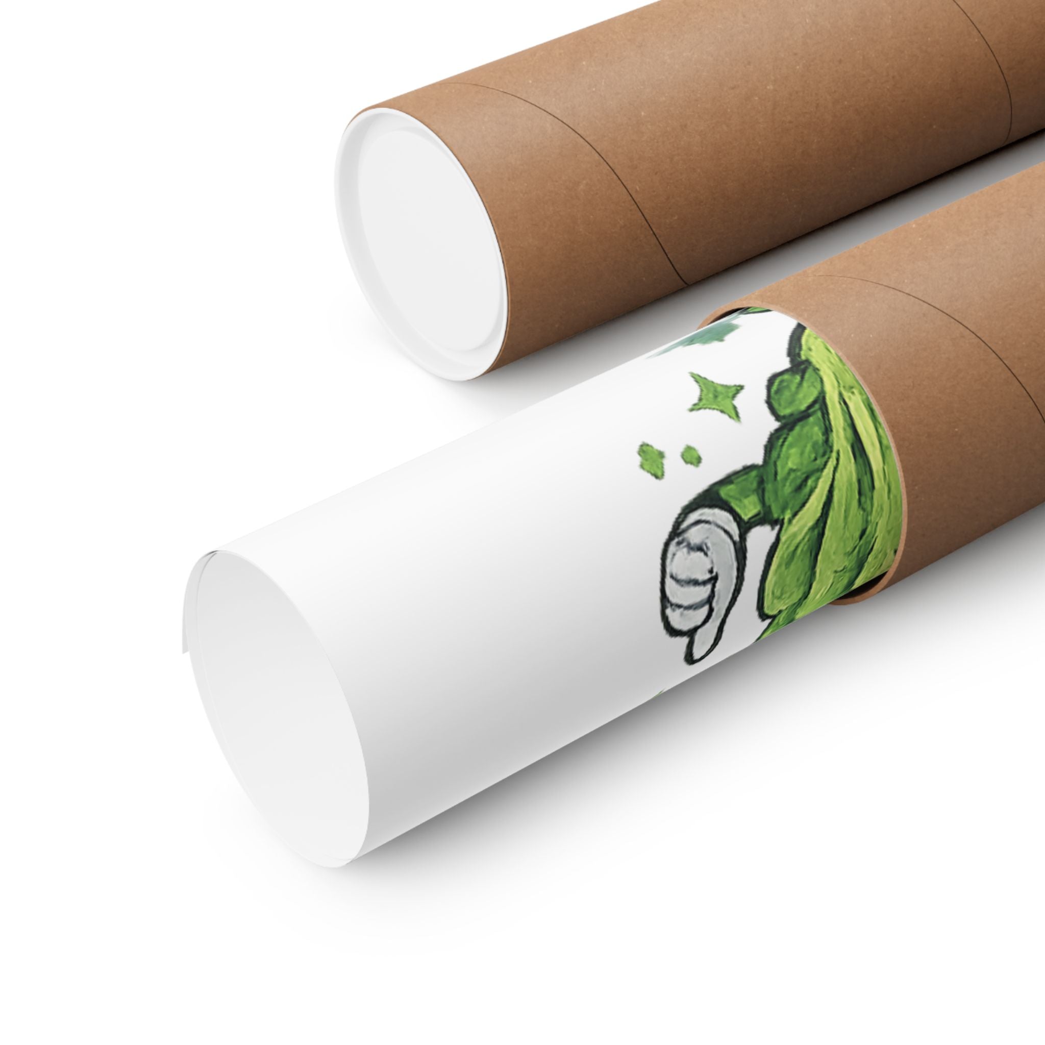 Lettuce Be Healthy Poster — Cute Veggie Wellness Wall Art