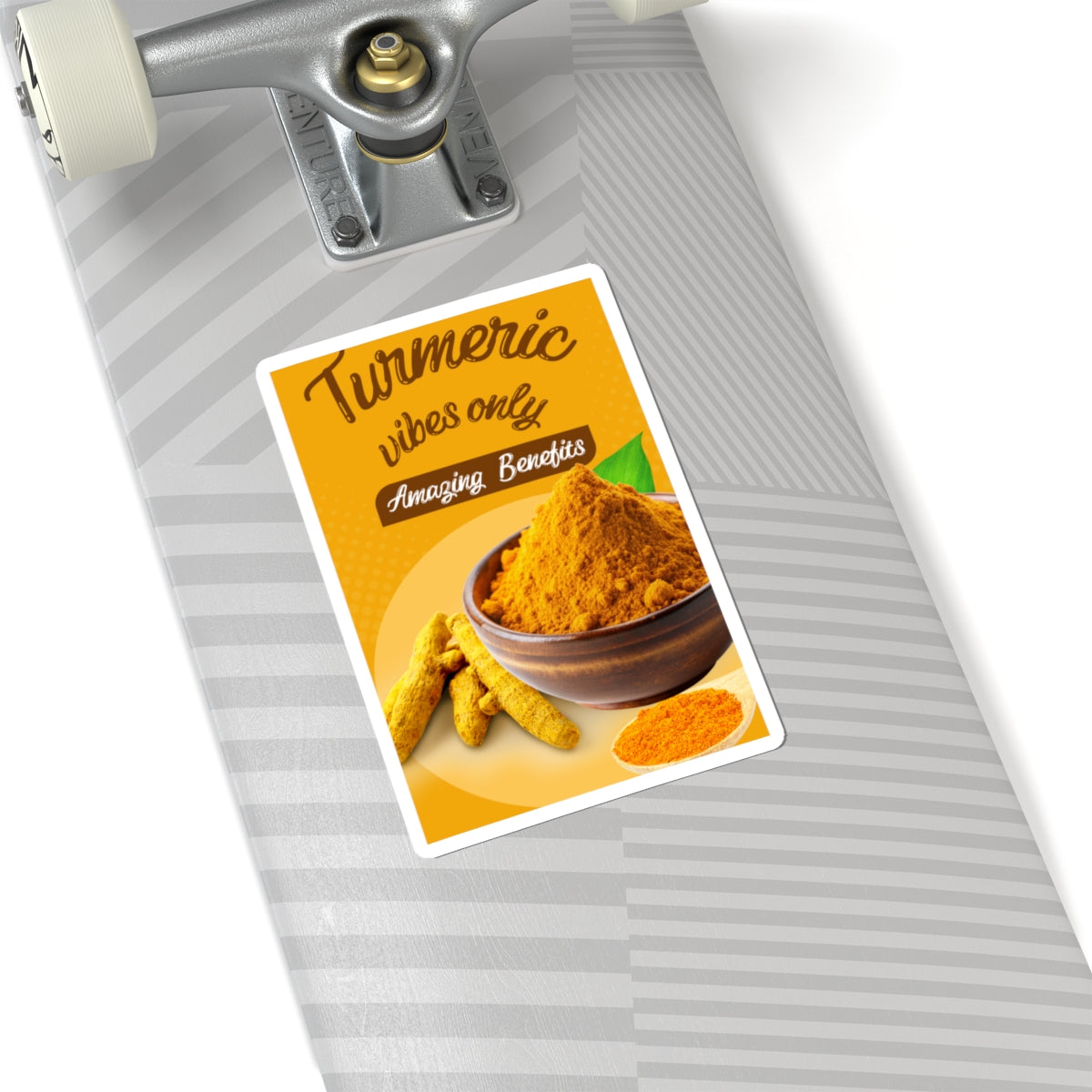 Turmeric Vibes Only Stickers | Health and Wellness Decor, Laptop Accessories, Gift for Yogis, Kitchen Decor, Nature Lovers
