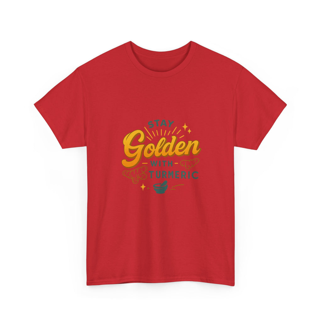 Stay Golden Turmeric Tee, Unisex Cotton T-Shirt, Health and Wellness Shirt, Gift for Herbalists, Eco-Friendly Fashion, Casual Wear
