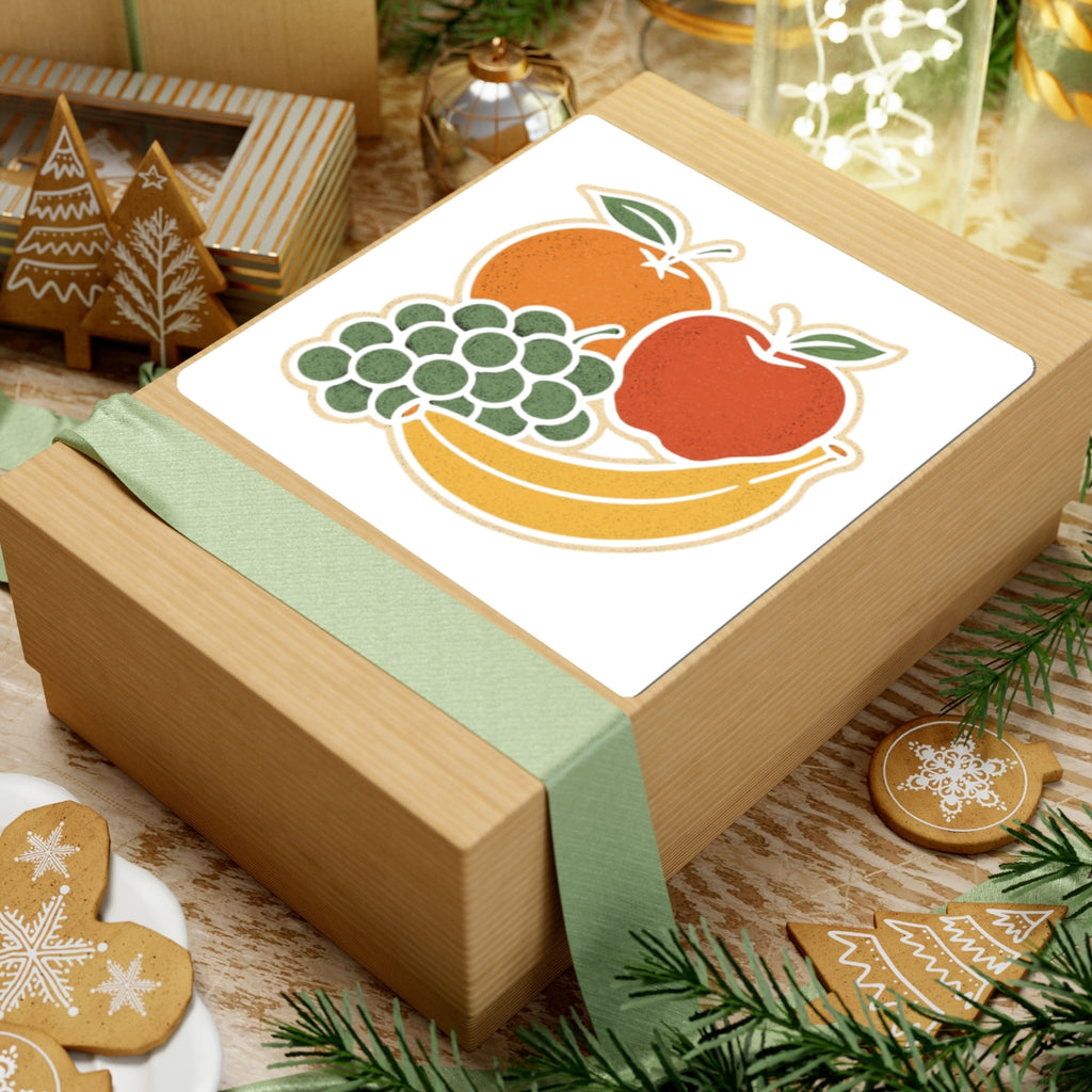 Fruit-Themed Kiss-Cut Stickers - Perfect for Scrapbooking, Laptop Decals, Gift Wrap, Journals, and More!