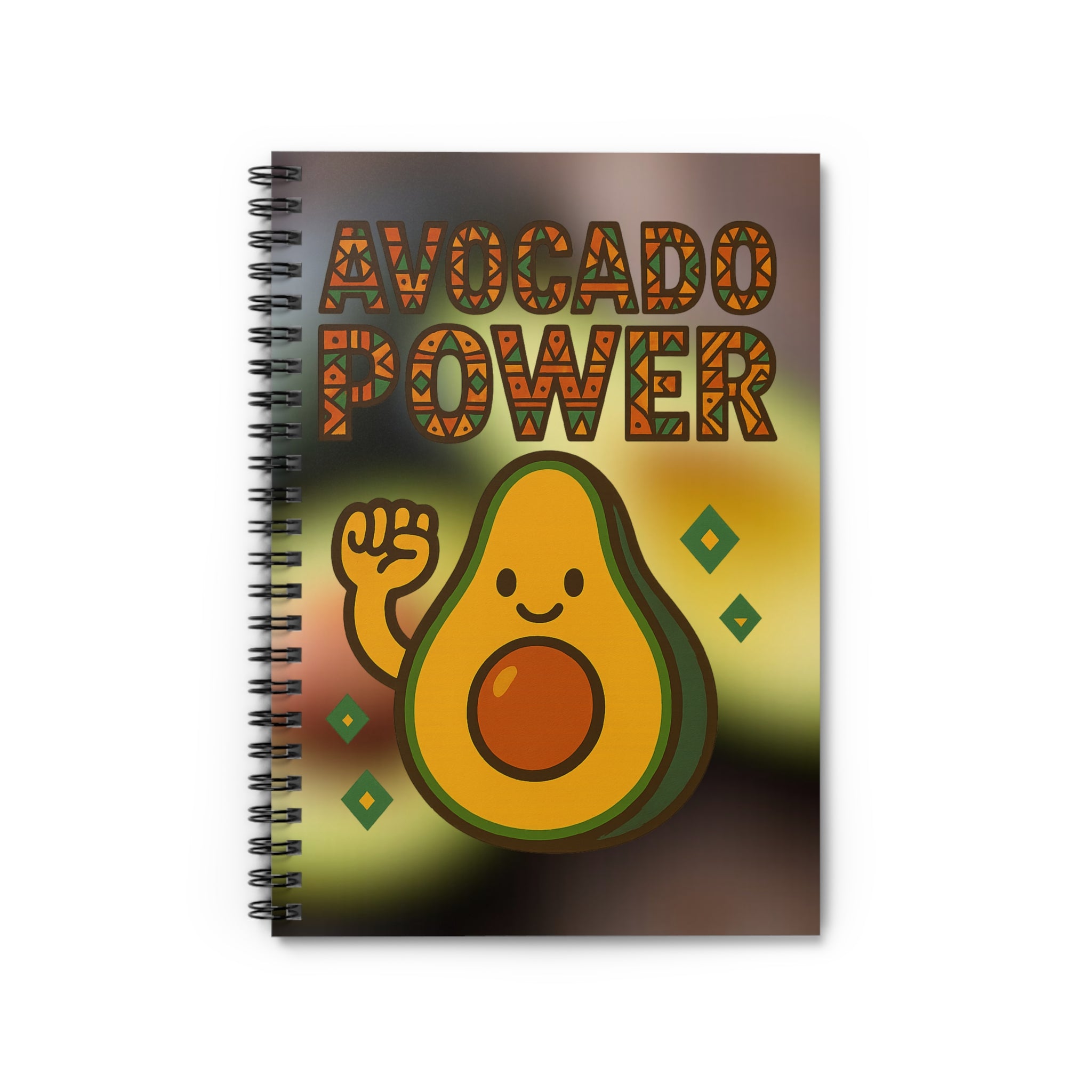 Avocado Power Spiral Notebook - Fun & Inspirational Writing Journal
