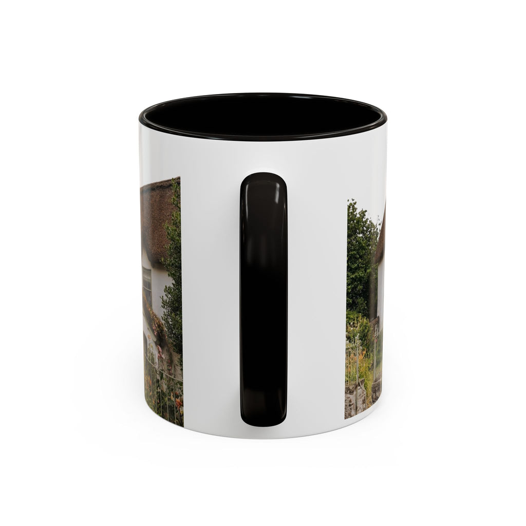 Thatched Cottage Photo Mug (11oz & 15oz) — Cozy English Cottage Scenic Coffee Cup
