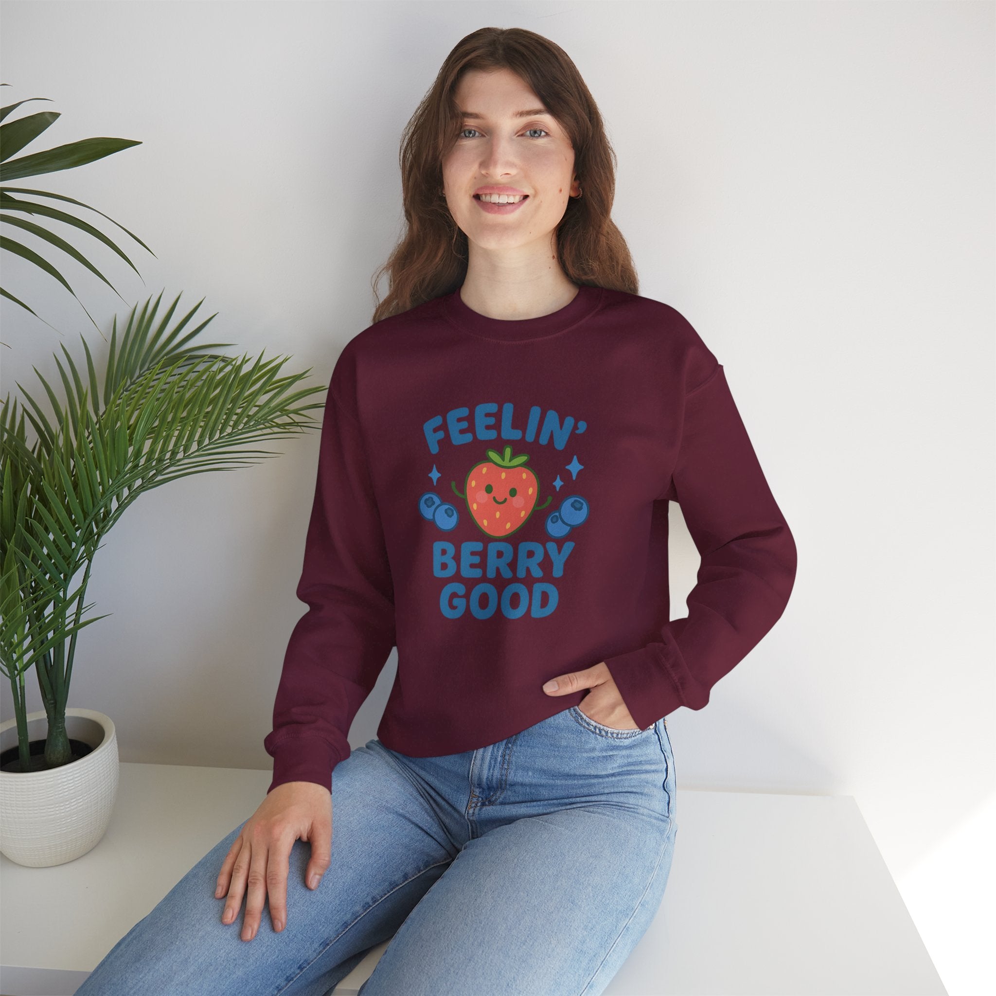 Cute Fruit-Themed Crewneck Sweatshirt, Cozy Gift for Food Lovers, Unisex Sweatshirt for Everyday Wear, Perfect for Fall and Winter, [...]