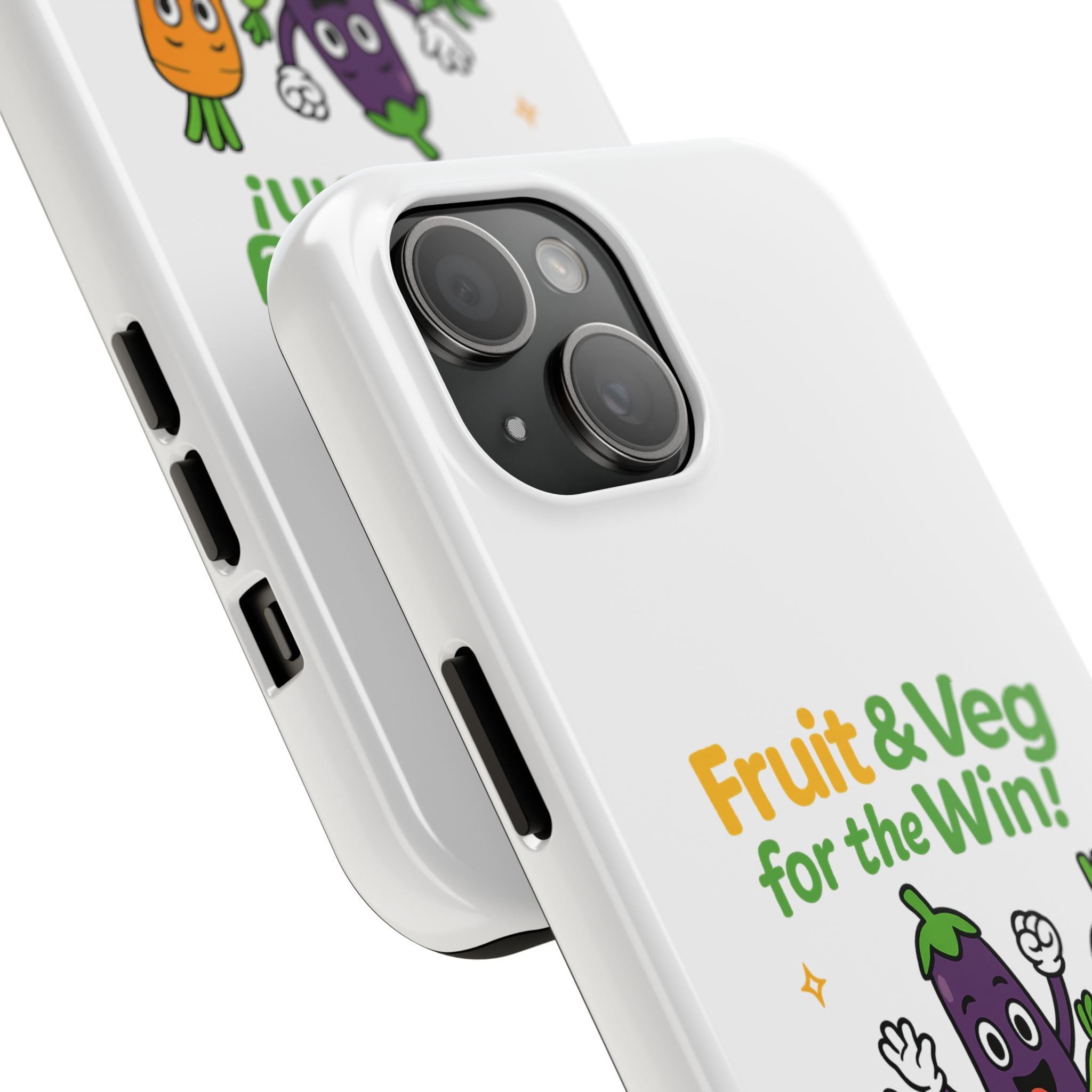 Phone Case — "Fruit & Veg for the Win!" Cute Healthy Veggie Design