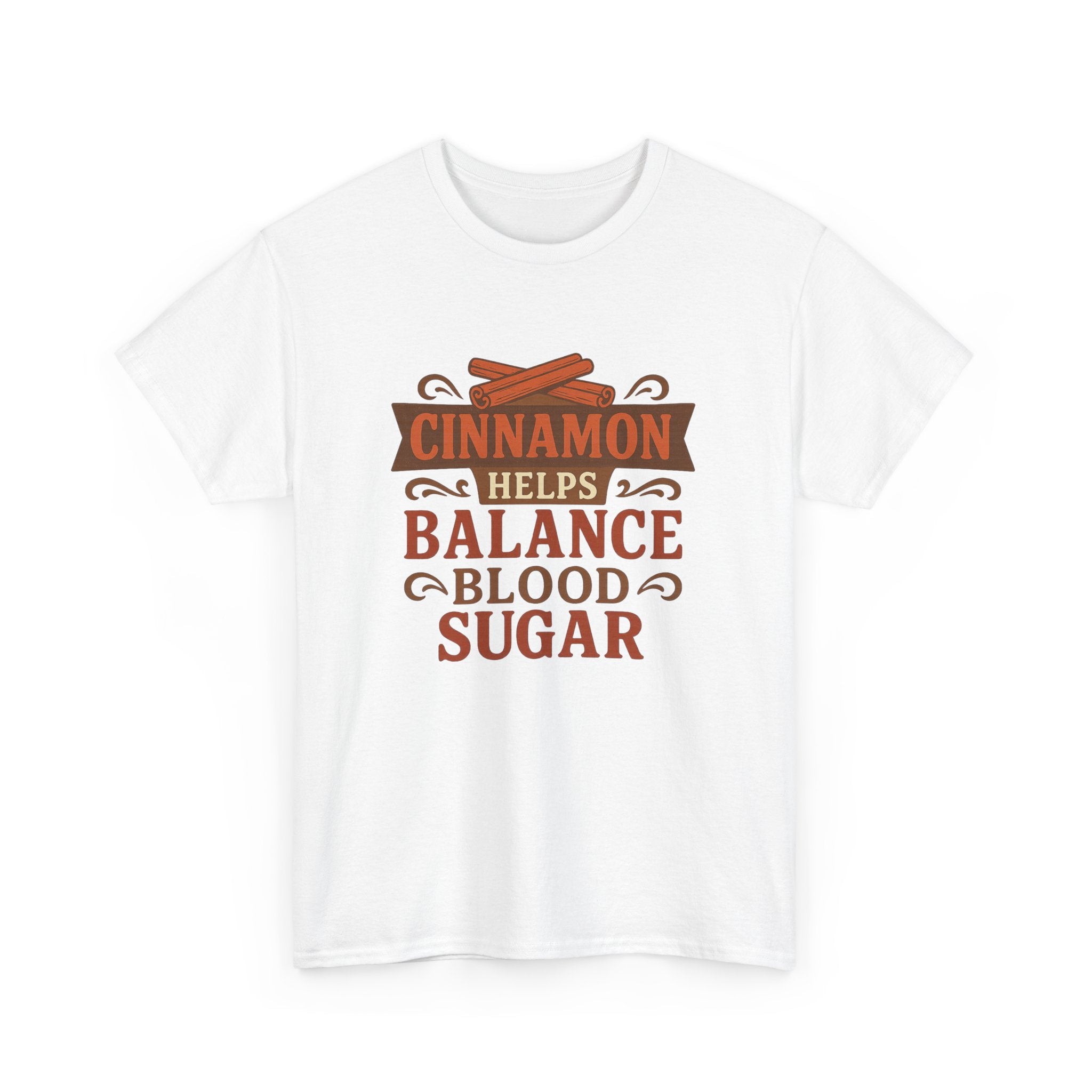 Cinnamon Wellness Tee - Balance Blood Sugar T-Shirt, Health Gift, Unisex Cotton Shirt, Herbal Remedies Apparel, Gift for Health Enthusiasts