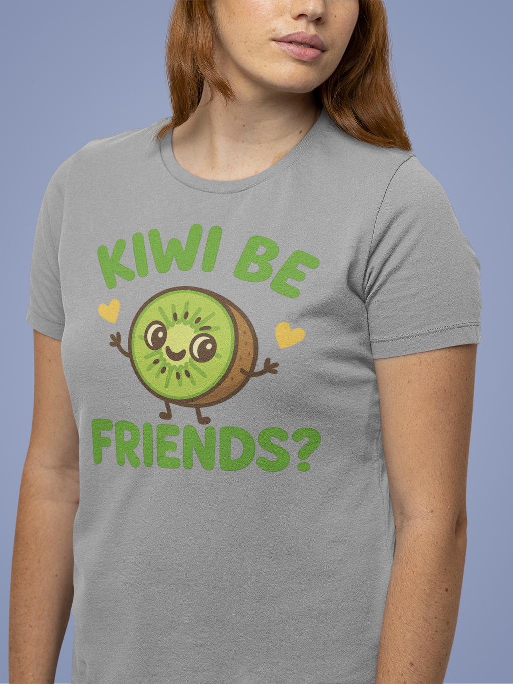 Cute Kiwi Friends Unisex Tee - Fun Graphic T-Shirt for Fruit Lovers, Perfect for Casual Wear, Gifts, Birthdays, and Summer