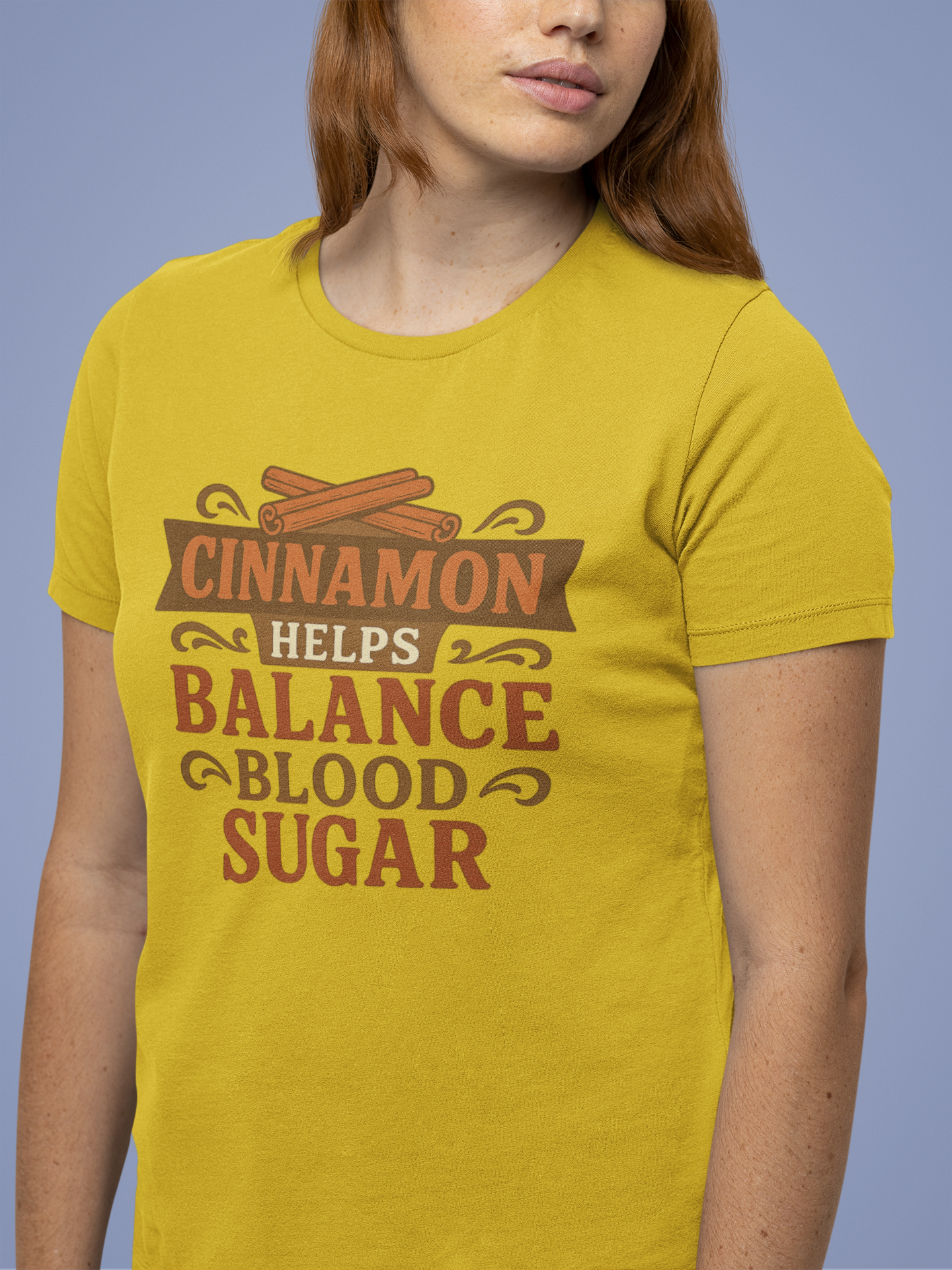 Cinnamon Wellness Tee - Balance Blood Sugar T-Shirt, Health Gift, Unisex Cotton Shirt, Herbal Remedies Apparel, Gift for Health Enthusiasts
