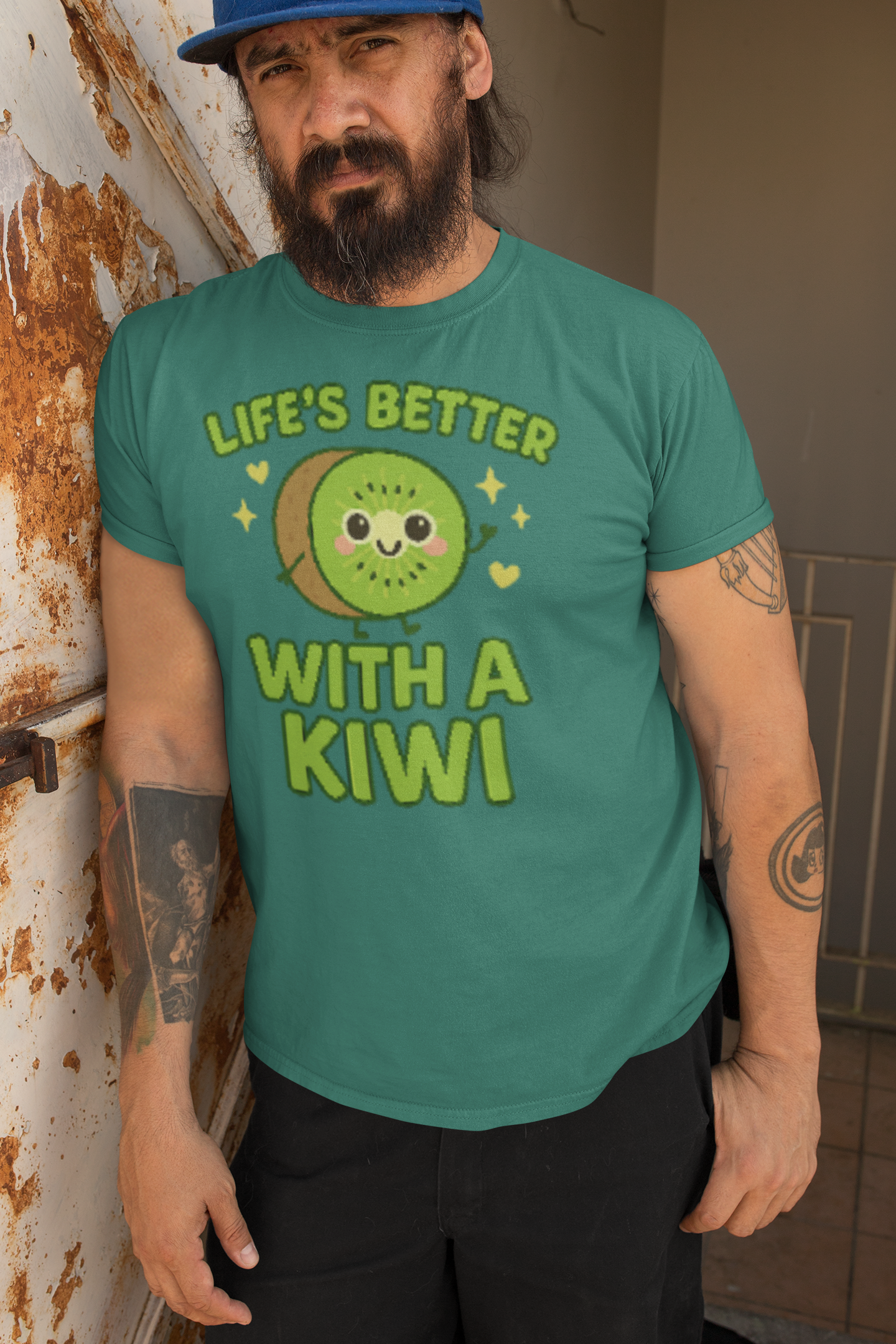Playful Kiwi Tee - Life's Better with a Kiwi, Fun T-Shirt, Unisex Cotton Shirt, Gift for Fruit Lovers, Cute Apparel